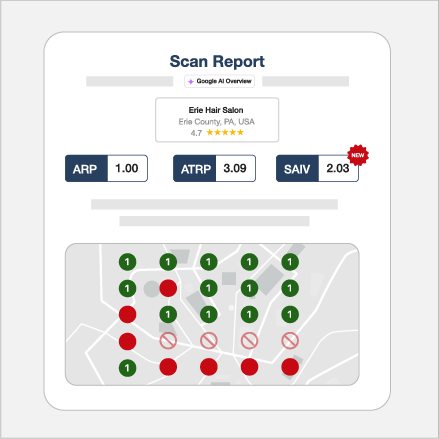 Local Falcon Review Analysis Preview Icon Cluster