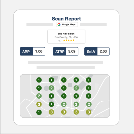 Local Falcon Review Analysis Preview Icon Cluster